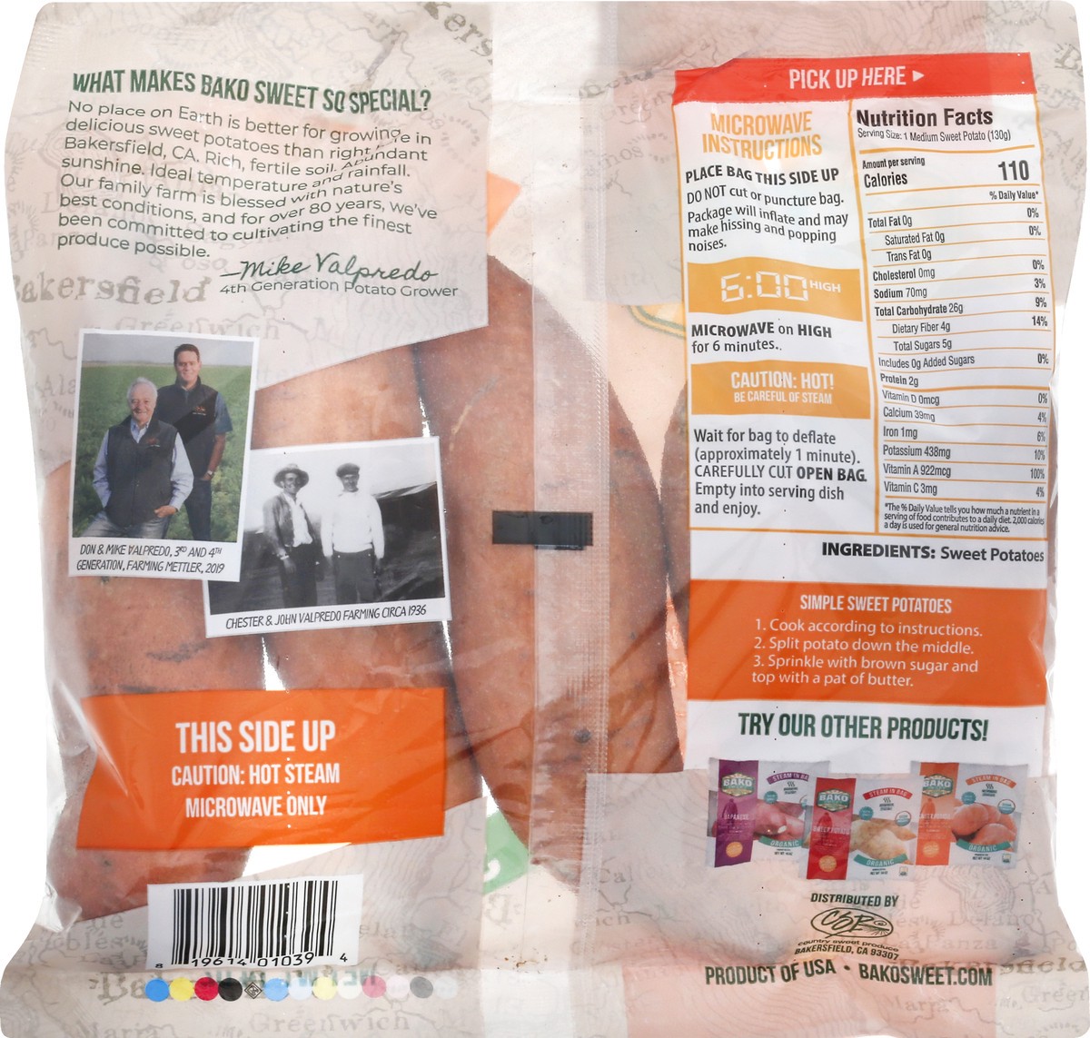 slide 12 of 13, Bako Sweet Sweet Potato 14 oz, 14 oz