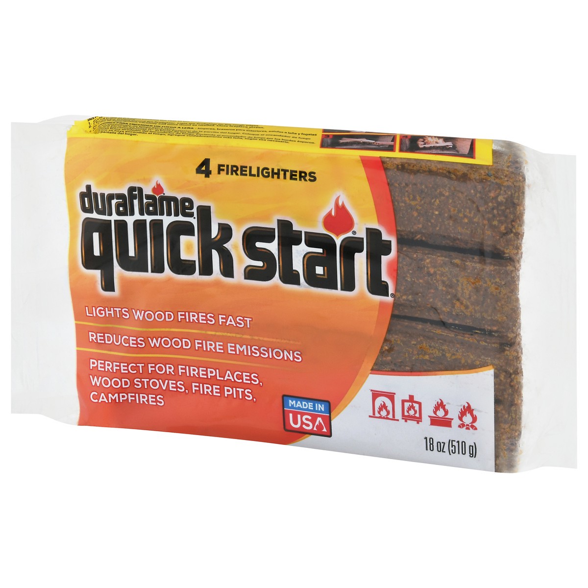 slide 10 of 12, Duraflame Quick Start Firelighters 18 oz, 18 oz