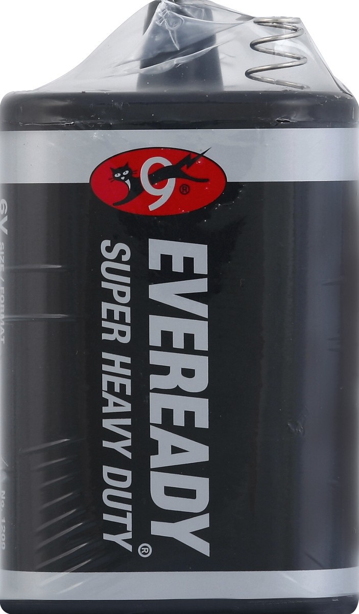 slide 4 of 5, Eveready Super Heavy Duty 1209 6 Volt Spring Lantern Battery, 1 ct