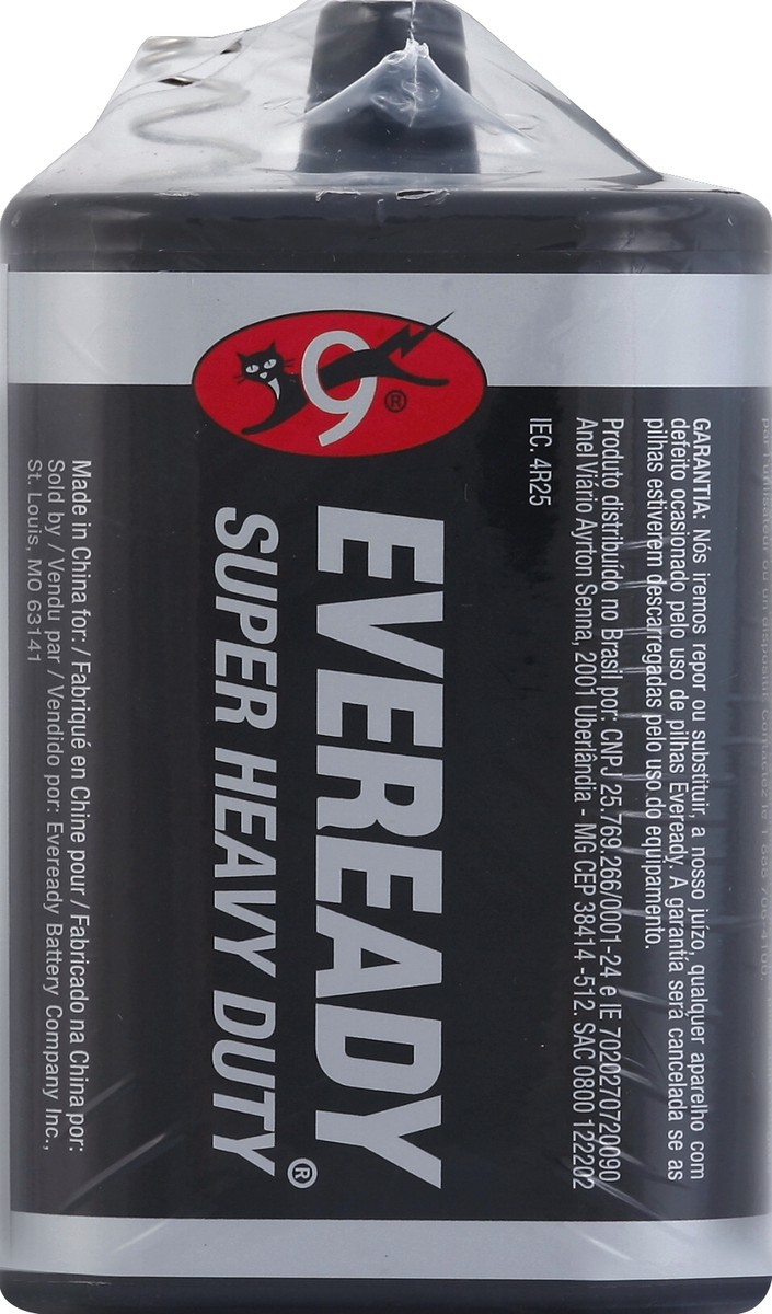 slide 5 of 5, Eveready Super Heavy Duty 1209 6 Volt Spring Lantern Battery, 1 ct