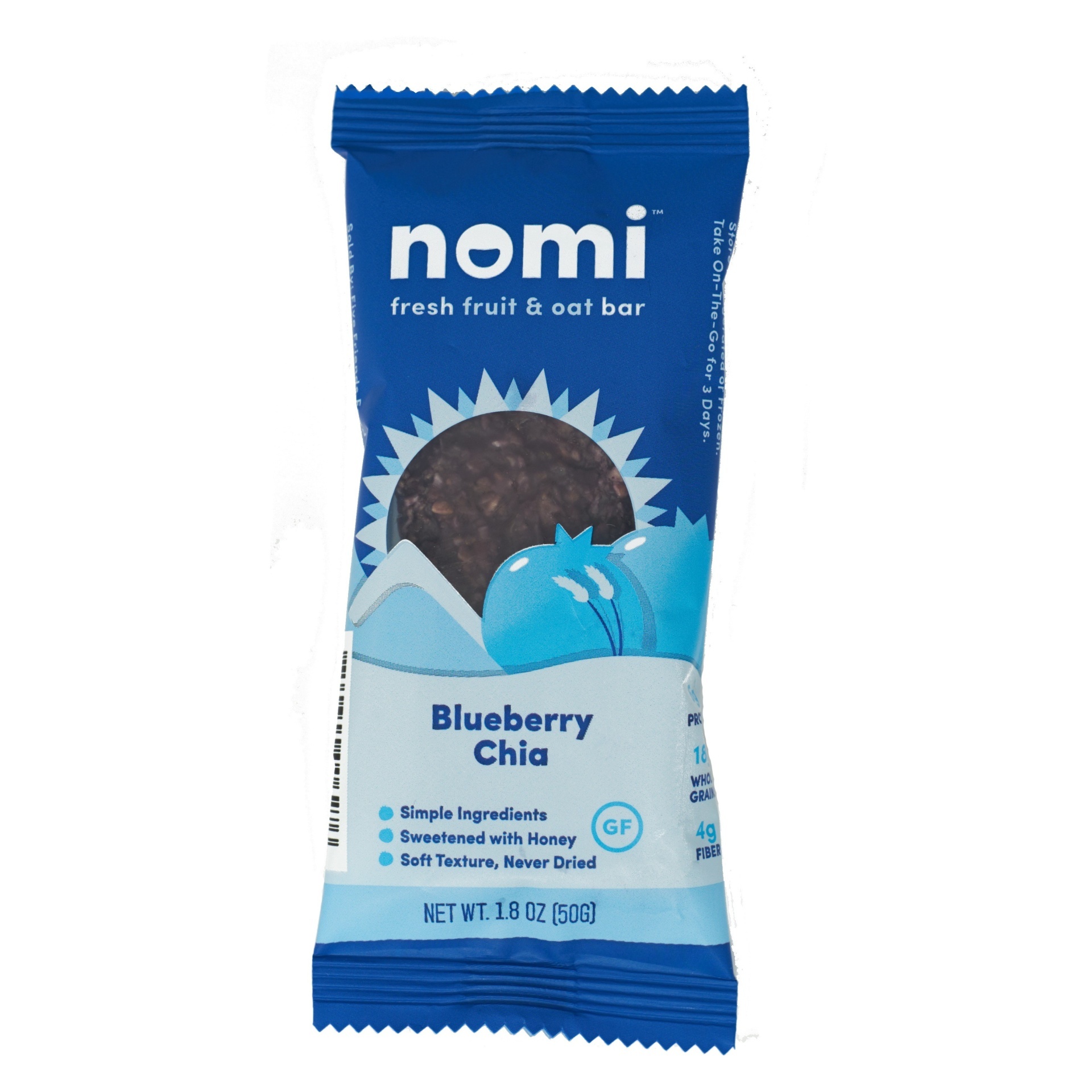 slide 1 of 1, nomi Fresh Bar - Blueberry, 5 oz