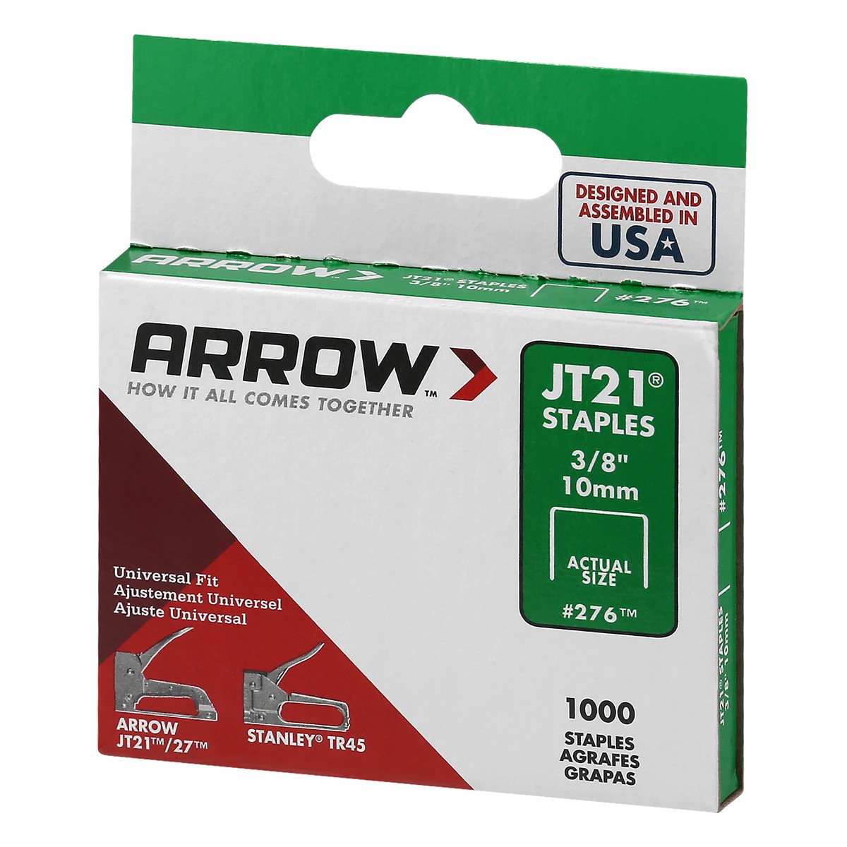 slide 3 of 11, Arrow 3/8 Inch JT21 Staples 1000 ea, 1000 ct