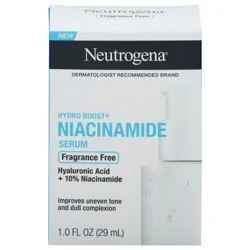 Neutrogena Hydro Boost+ Niacinamide Face Serum, Unscented, 1 oz