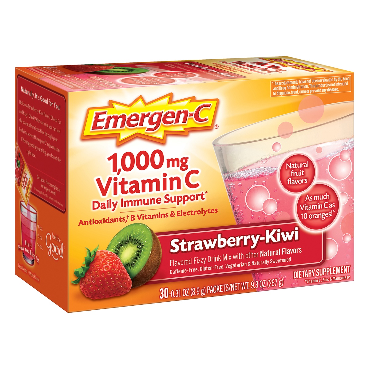 Emergen C 1 000mg Vitamin C Strawberry Kiwi Flavored Dietary Supplement Drink Mix Shipt