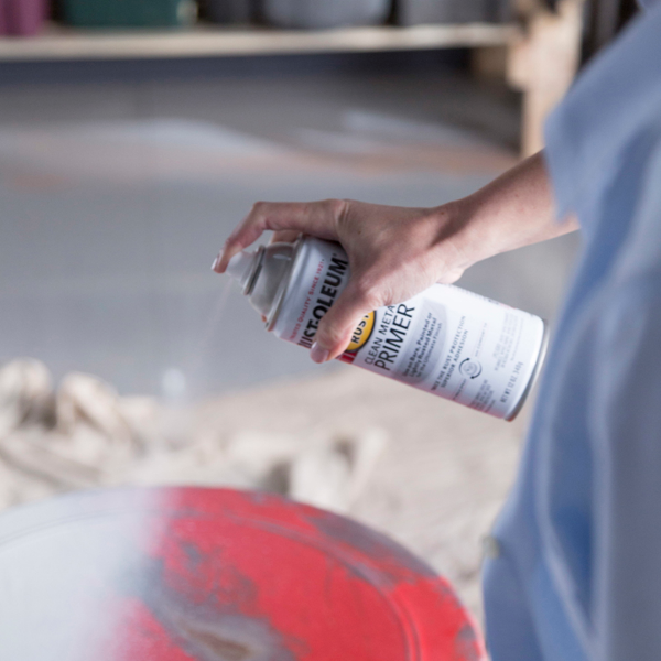 slide 13 of 29, Rust-Oleum Stops Rust Clean Metal Primer Spray 7780830, Flat White, 12 oz