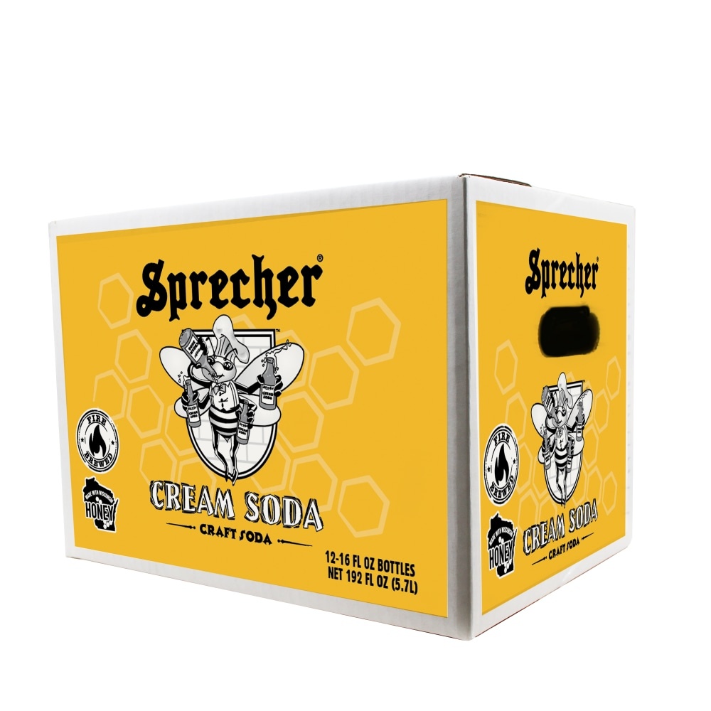 slide 1 of 1, Sprecher Cream Soda Bottle, 12 ct; 16 oz