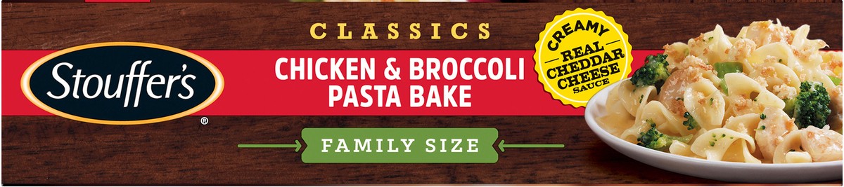 slide 3 of 8, Stouffer's Family Size Cheesy Chicken and Broccoli Pasta Bake Frozen Meal, 40 oz