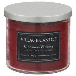 Village Candle Cinnamon Whiskey Candle 14 oz