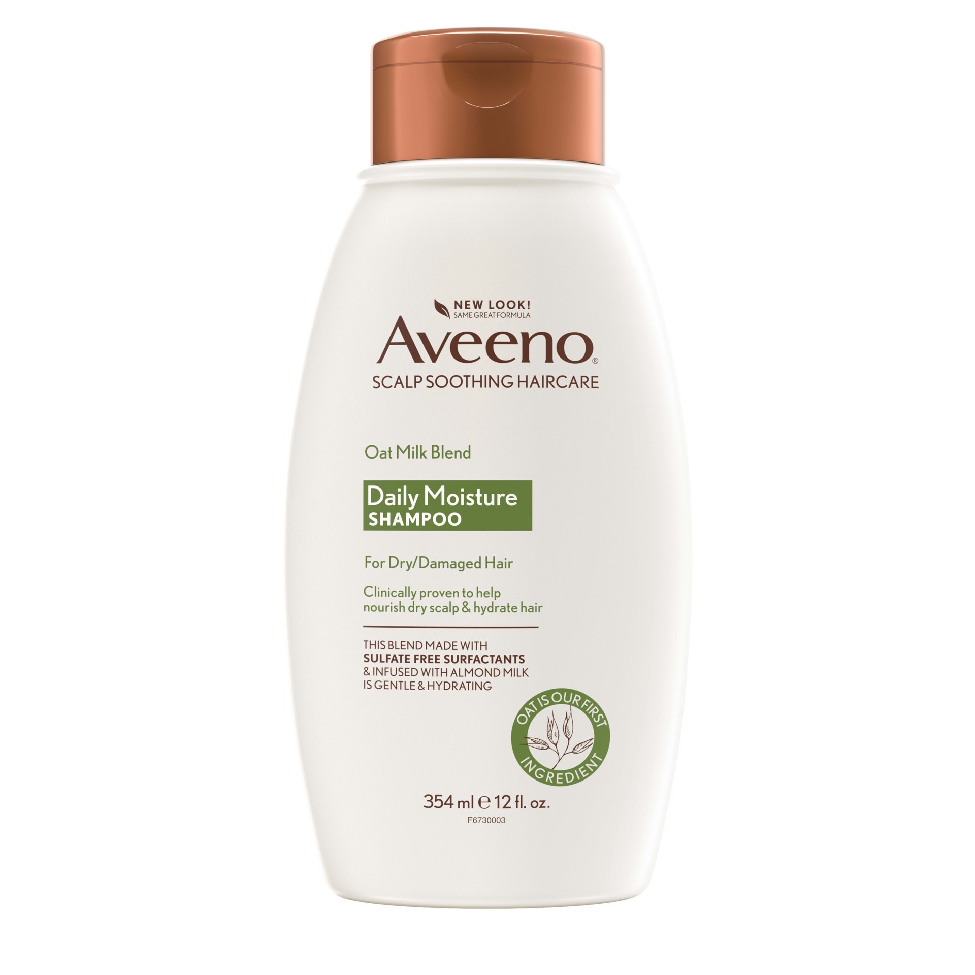 slide 1 of 9, Aveeno Oat Milk Blend Moisturizing Shampoo, Ultra-Hydrating, for Dry, Damaged Hair, 12 fl oz, 12 fl oz