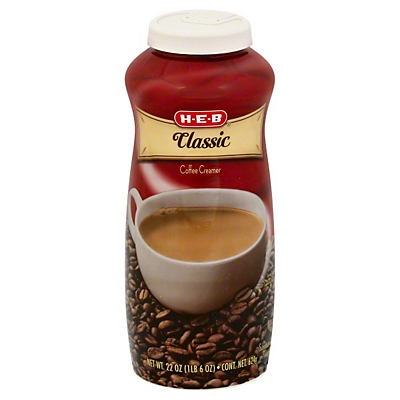 slide 1 of 1, H-E-B Classic Powdered Coffee Creamer, 22 oz