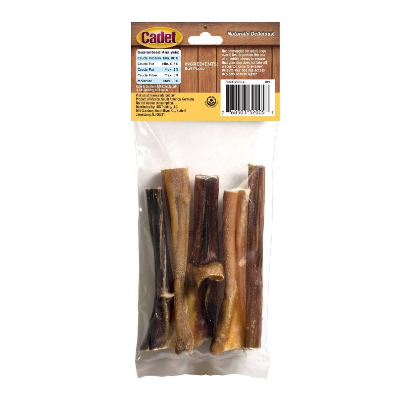 slide 2 of 4, Cadet Small Beef Flavor Bully Sticks Dog Treats - 2.11oz/5ct, 2.11 oz, 5 ct