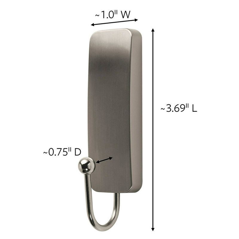 slide 3 of 13, Command Medium Sized Hook Nickel: Heavy Duty Decorative Towel Hook, Silver, 3 lb Capacity, Painted Finish, 3 lb