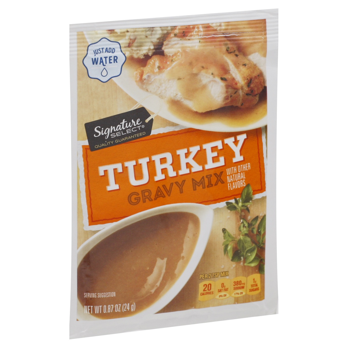 slide 6 of 9, Signature Select S Sel Gravy Mix Turkey, 0.87 oz