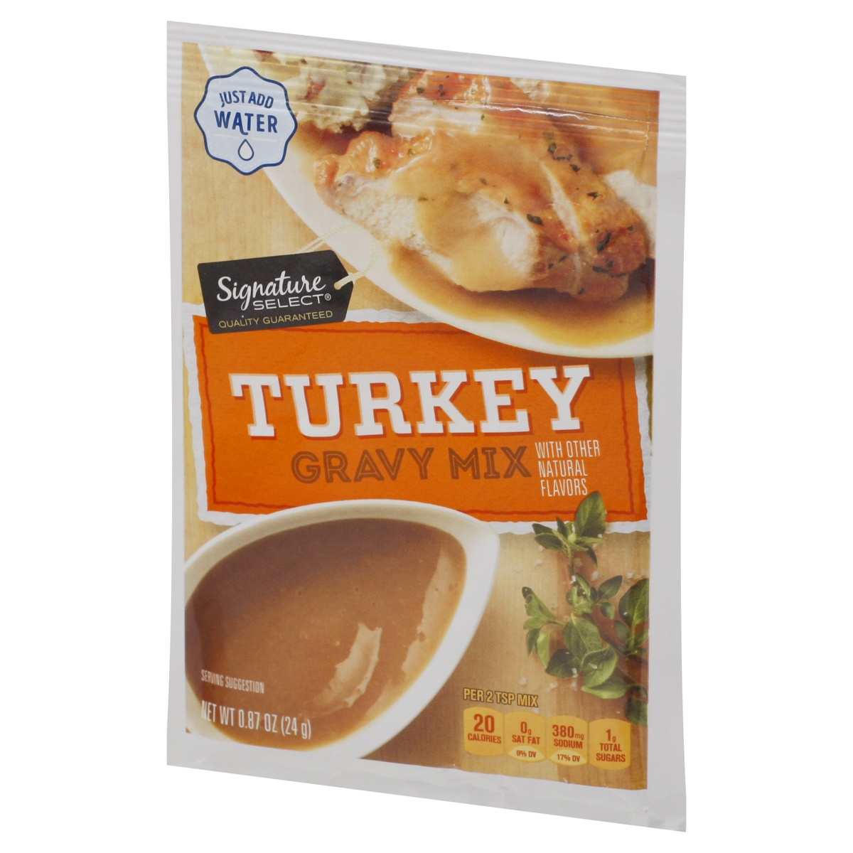 slide 4 of 9, Signature Select S Sel Gravy Mix Turkey, 0.87 oz