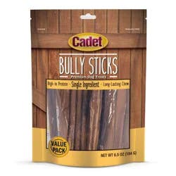 Cadet Small Beef Flavor Bully Sticks Dog Treats - 6.5oz