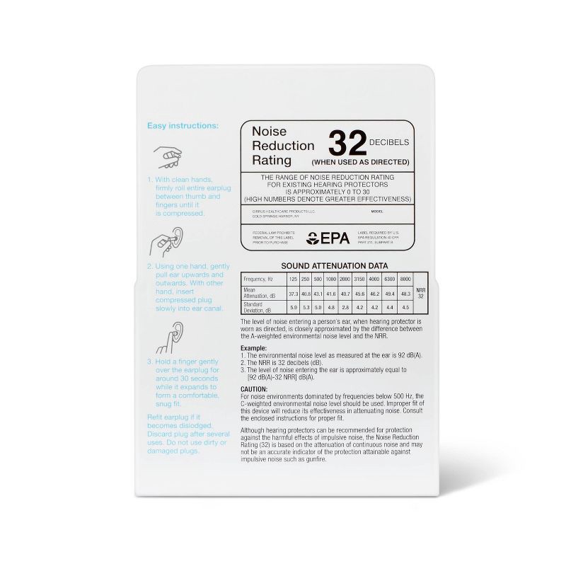 slide 3 of 3, Ultra Soft Foam Earplugs - 12 pair - up&up™, 1 ct