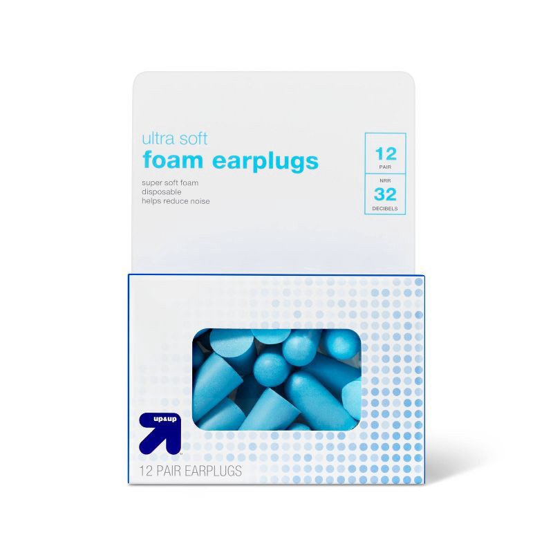 slide 1 of 3, Ultra Soft Foam Earplugs - 12 pair - up&up™, 1 ct