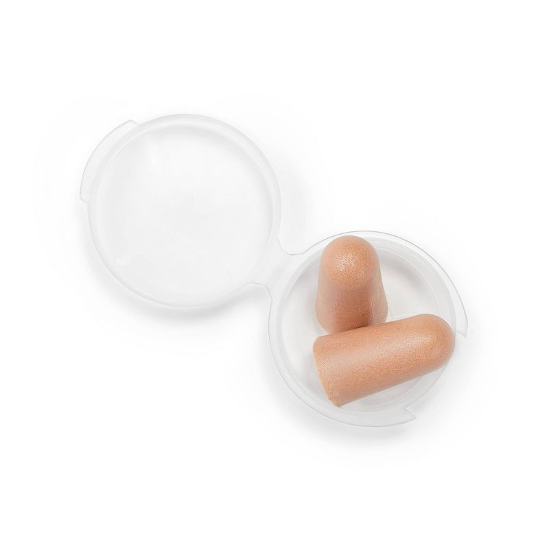 slide 2 of 3, Ultra Soft Foam Ear Plugs with Travel Case - 12 pair - up & up™, 1 ct