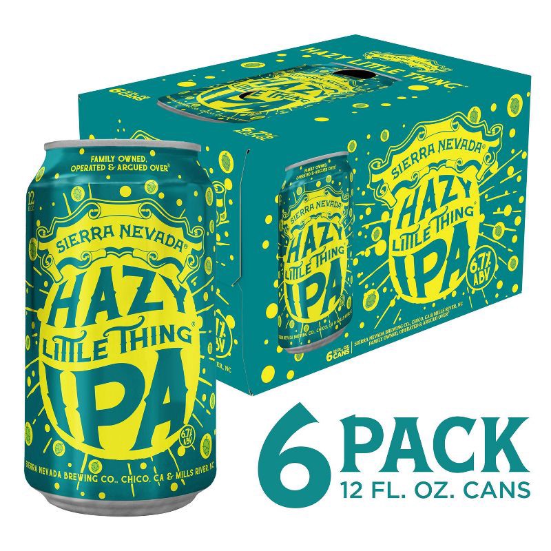 slide 2 of 12, Sierra Nevada Hazy Little Thing IPA Beer - 6pk/12 fl oz Cans, 6 ct; 12 fl oz