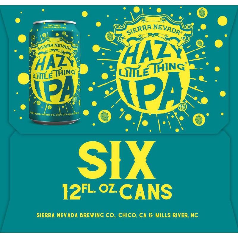 slide 4 of 13, Sierra Nevada Hazy Little Thing IPA Beer - 6pk/12 fl oz Cans, 6 ct; 12 fl oz