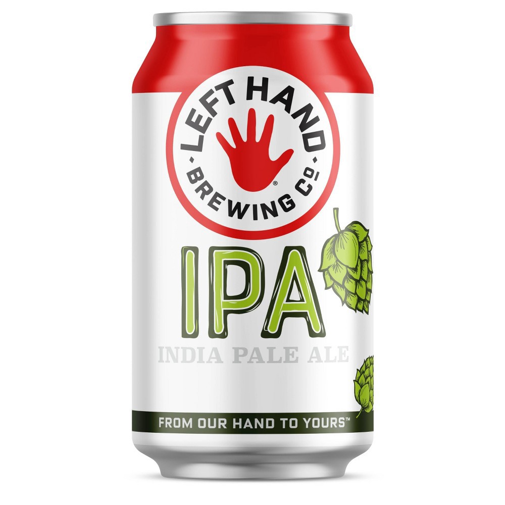 slide 10 of 10, Left Hand Brewing Co. Left Hand IPA Beer - 6pk/12 fl oz Cans, 6 ct; 12 fl oz