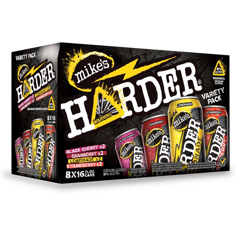 slide 1 of 4, Mike's Harder Variety Pack - 8pk/16 fl oz Cans, 8 ct; 16 fl oz