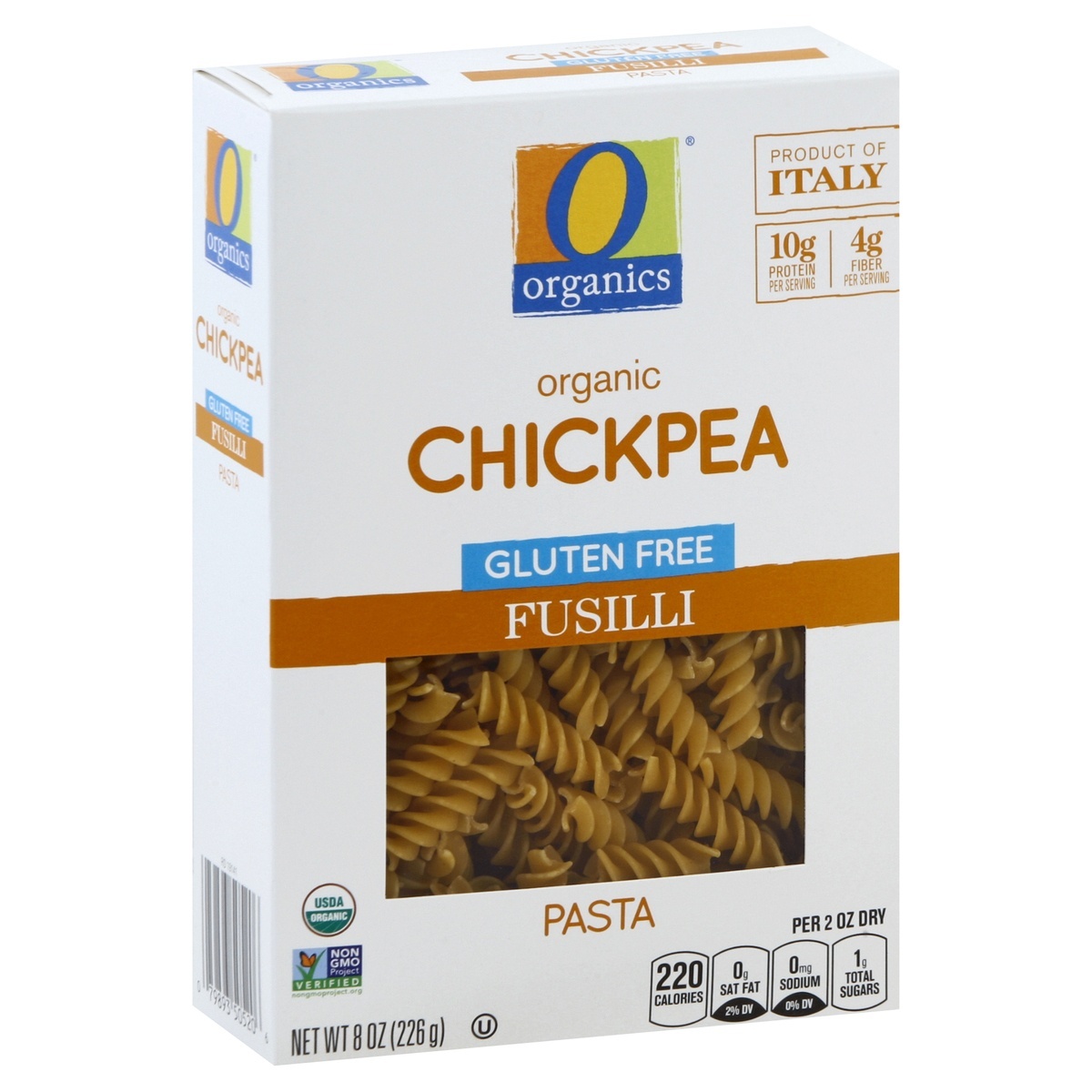 slide 1 of 7, O Organics Organic Fusilli Chickpea Pasta, 