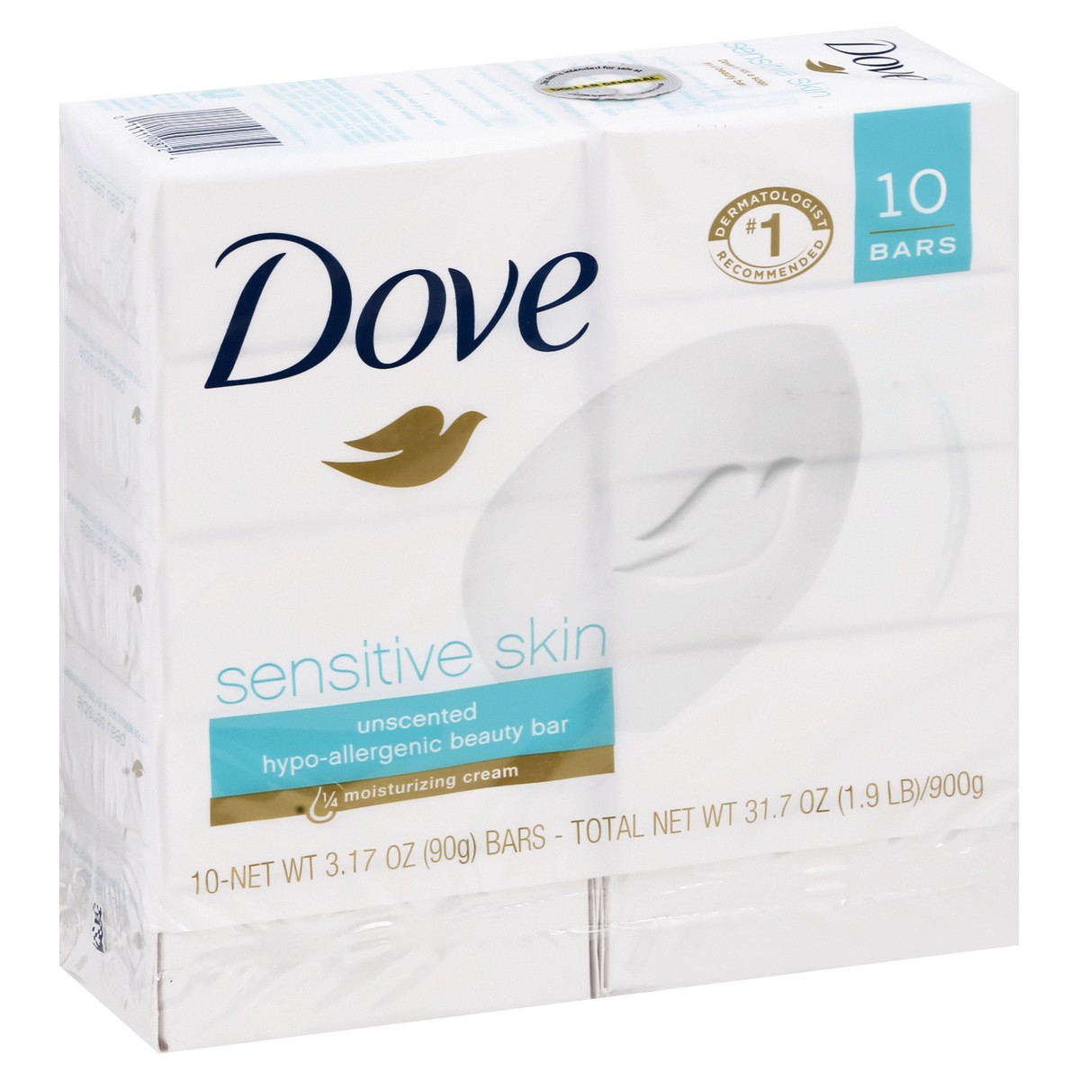 Dove Beauty White Beauty Bar Soap - Trial Size - Unscented - 3.17oz : Target