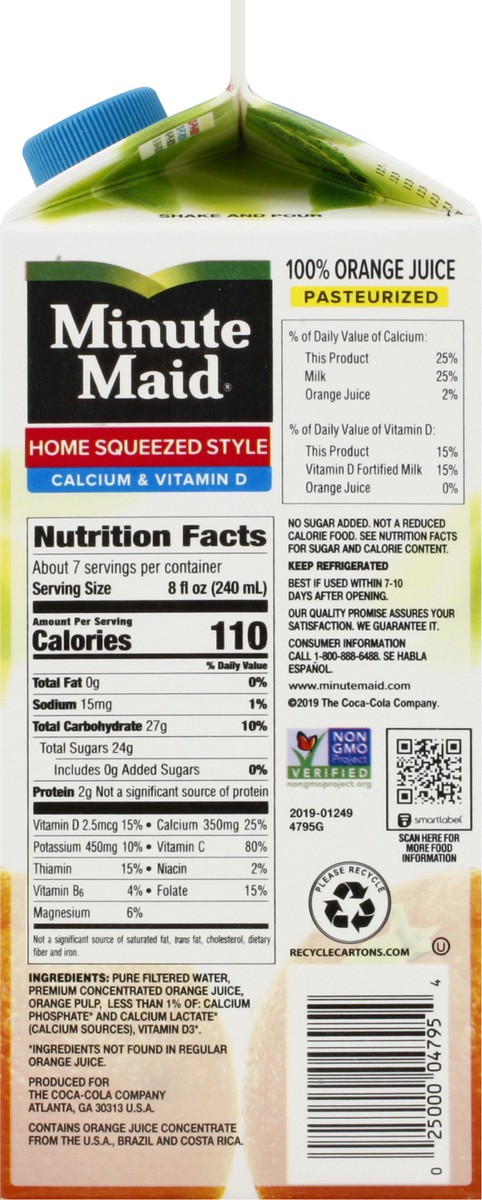 slide 13 of 13, Minute Maid High Pulp Home Squeezed Style Orange Juice 59 oz, 59 oz