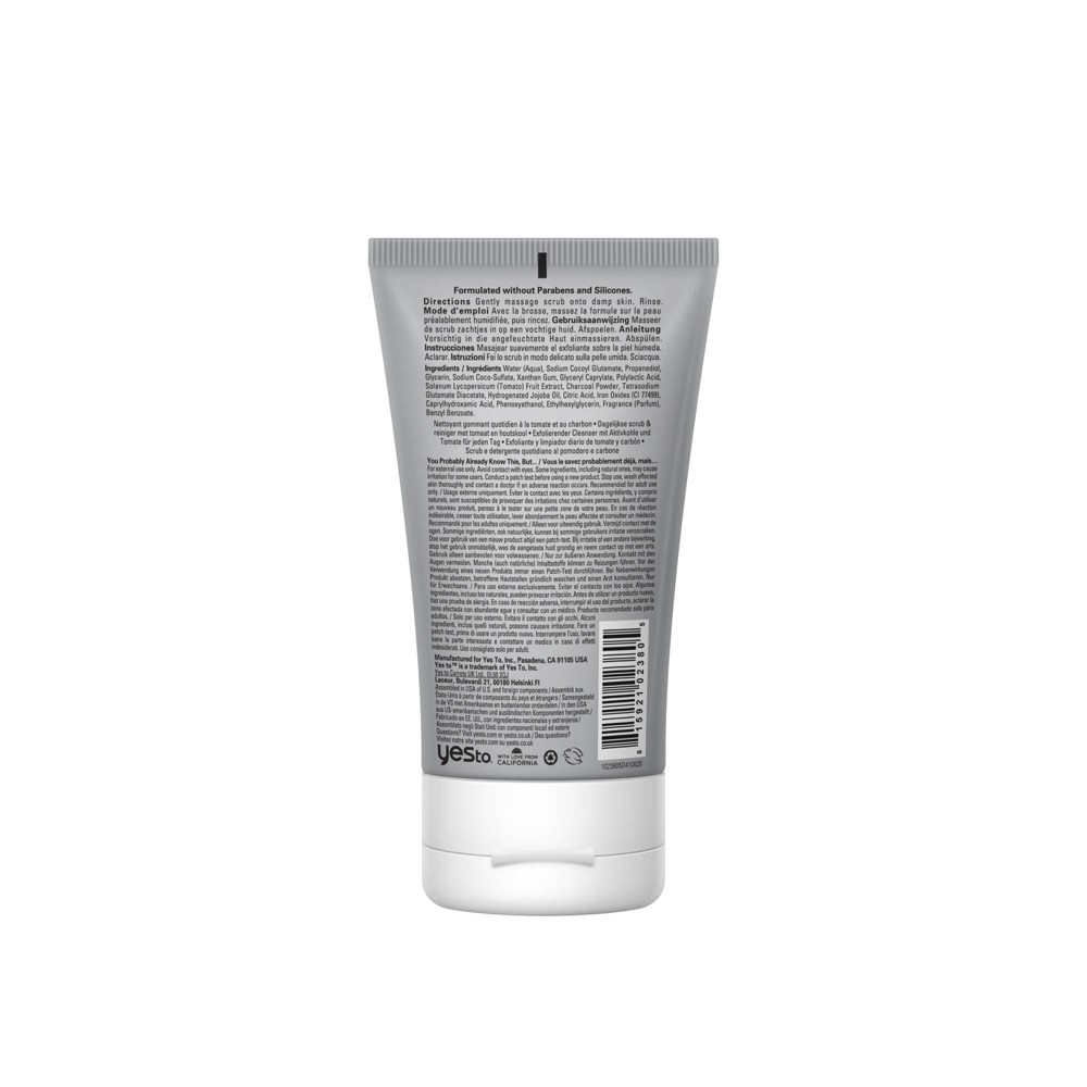 slide 2 of 6, Yes To Tomatoes Charcoal Deep Cleansing Scrub, 3.5 fl oz