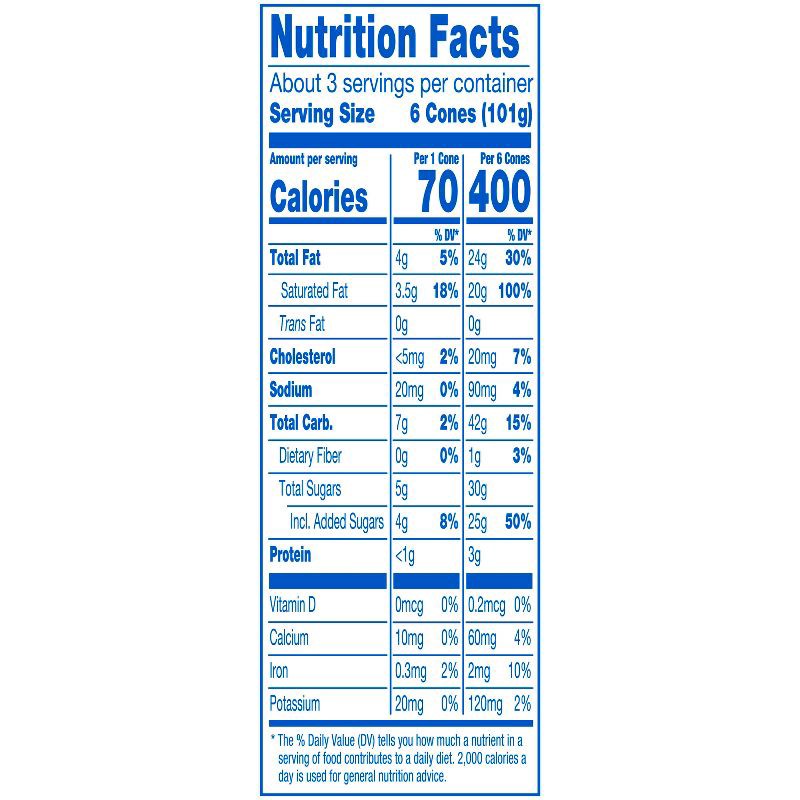 slide 10 of 14, Nestle Drumstick Mini Drums Frozen Sundae Cones Vanilla - 16.9 fl oz/20ct, 16.9 fl oz, 20 ct