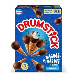 Nestle Drumstick Mini Drums Frozen Sundae Cones Vanilla - 16.9 fl oz/20ct