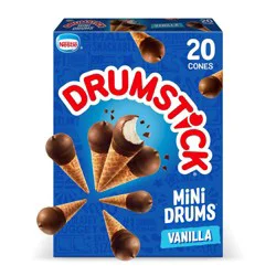 Nestle Drumstick Mini Drums Frozen Sundae Cones Vanilla - 16.9 fl oz/20ct