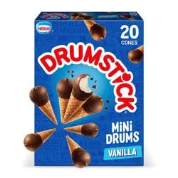 Nestle Drumstick Mini Drums Frozen Sundae Cones Vanilla - 16.9 fl oz/20ct