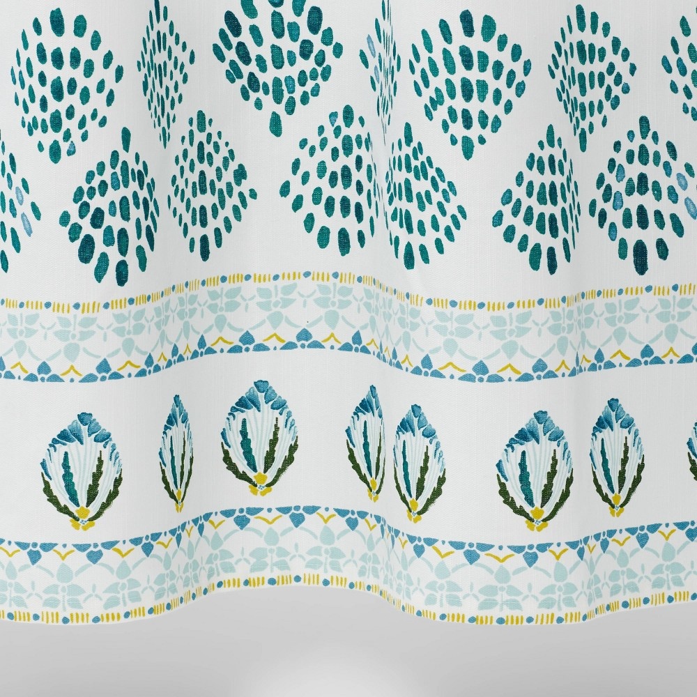 slide 5 of 5, Peacock Print Shower Curtain - Opalhouse, 1 ct