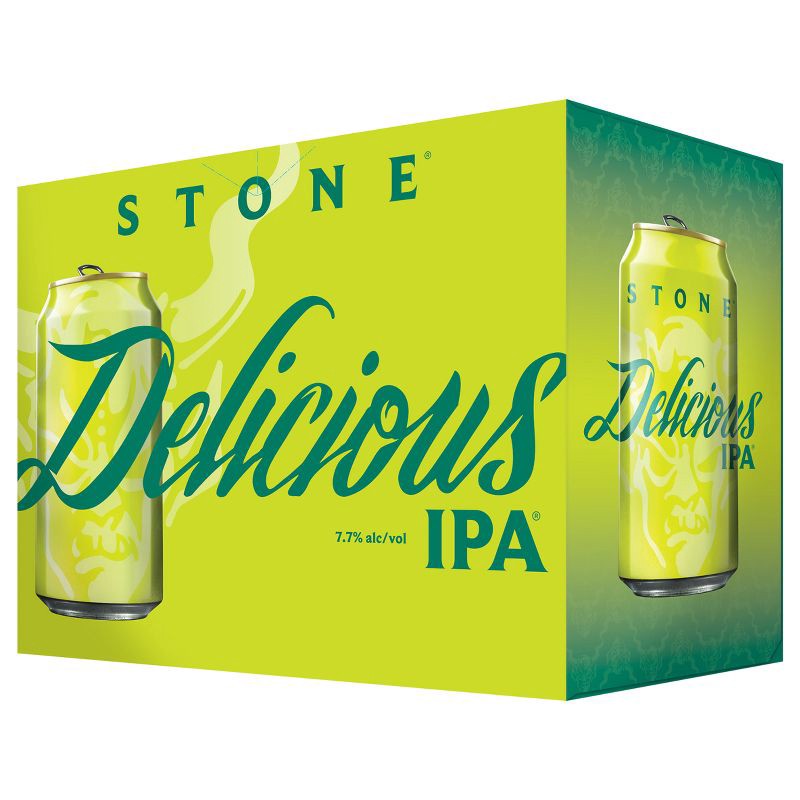 slide 1 of 3, Stone Delicious IPA Beer - 12pk/12 fl oz Cans, 12 ct; 12 fl oz