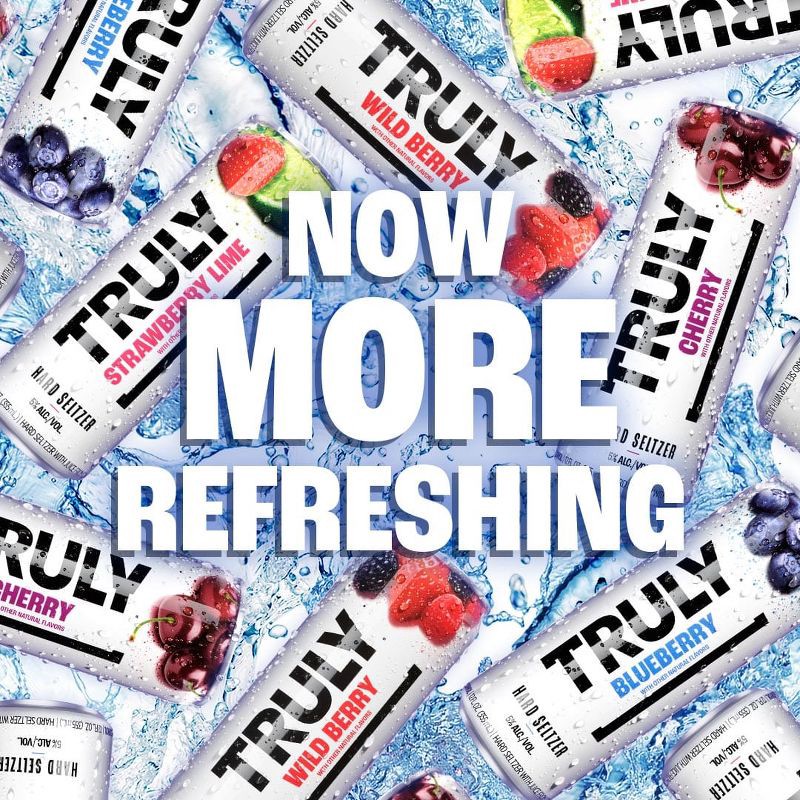 slide 7 of 8, Truly Spiked & Sparkling Truly Hard Seltzer Berry Mix Pack - 12pk/12 fl oz Slim Cans, 12 ct; 12 fl oz
