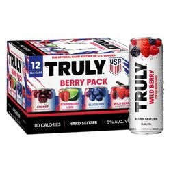 Truly Spiked & Sparkling Truly Hard Seltzer Berry Mix Pack - 12pk/12 fl oz Slim Cans