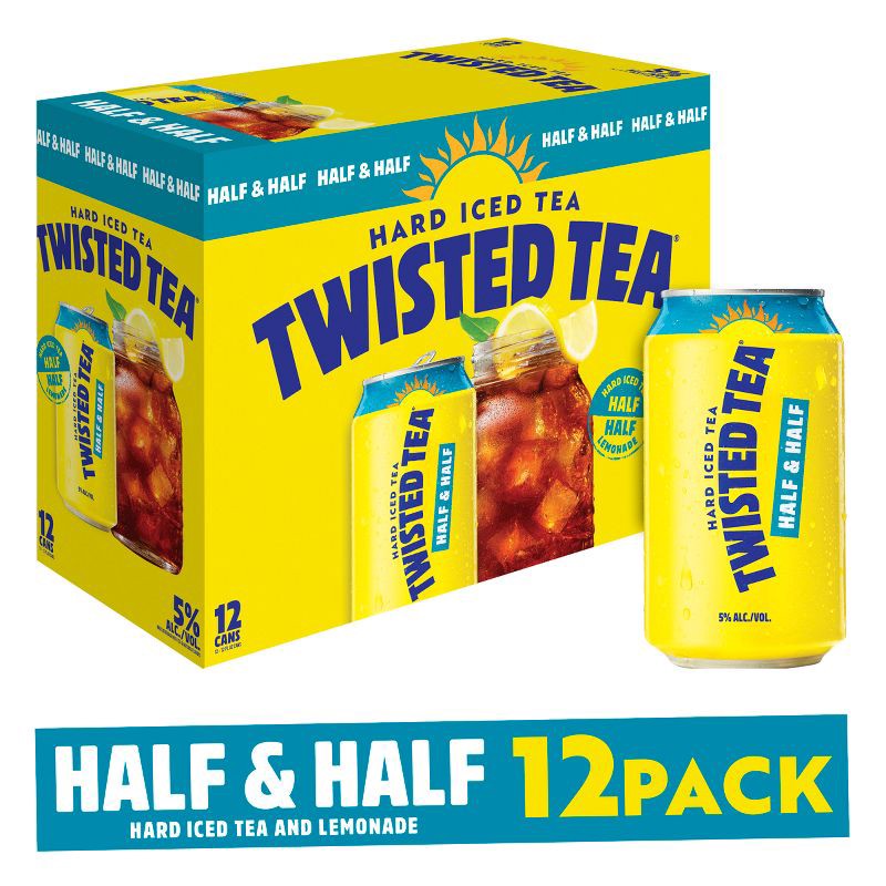 slide 3 of 7, Twisted Tea Half and Half Hard Iced Tea - 12pk/12 fl oz Cans, 12 ct; 12 fl oz