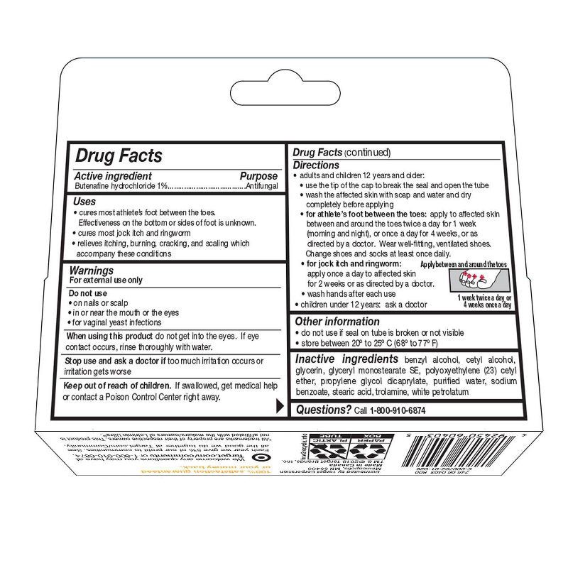 slide 6 of 7, Ultra Athlete's Foot Antifungal Cream Treatment - 1.1oz - up&up™, 1.1 oz