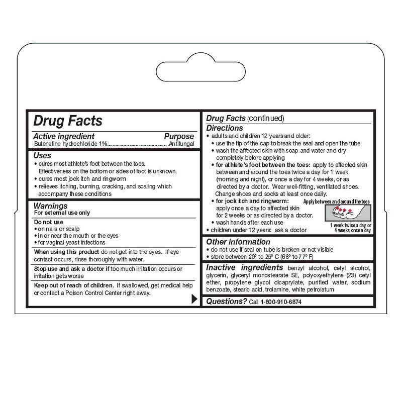 slide 7 of 7, Ultra Athlete's Foot Antifungal Cream Treatment - 1.1oz - up&up™, 1.1 oz