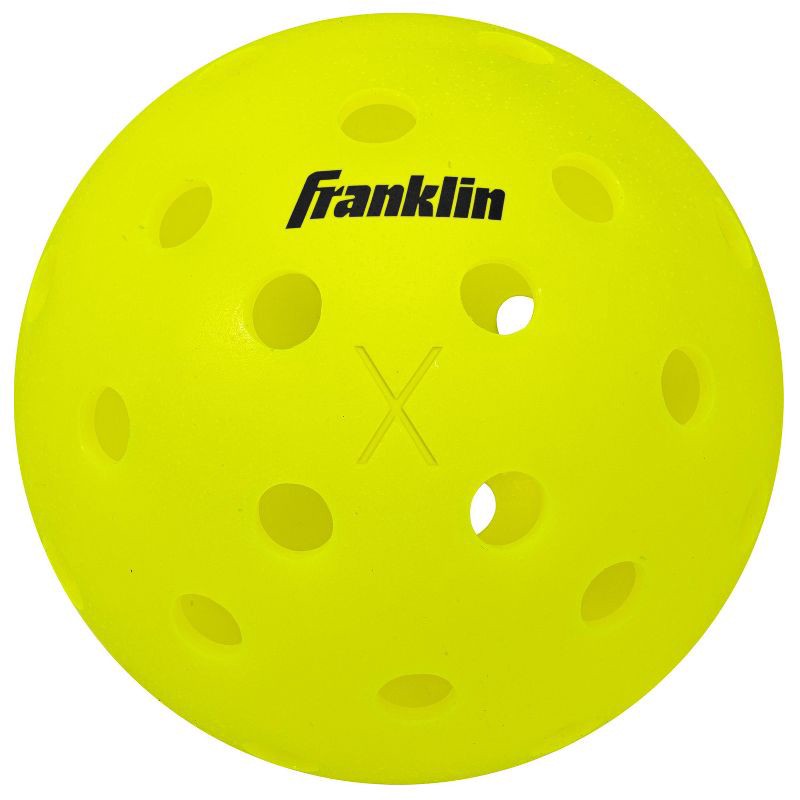 slide 2 of 7, Franklin Sports X-40 Performance Outdoor Pickleballs 3pk - Optic Yellow, 3 ct