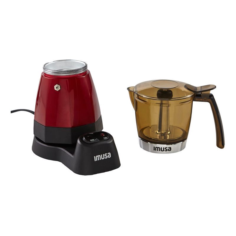 slide 2 of 4, IMUSA Electric Espresso/Moka Maker Red - 6 Cup, 1 ct
