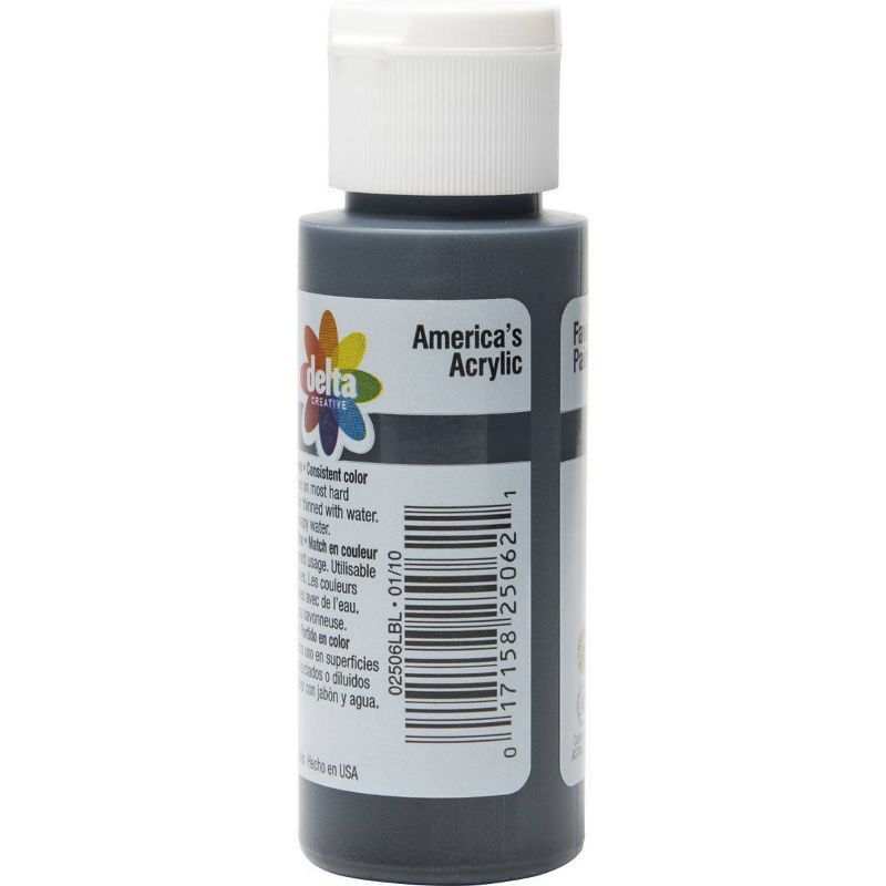 slide 5 of 5, 2 fl oz Acrylic Craft Paint Black - Delta Ceramcoat: Non-Toxic Water-Based, Art & Stationery, Ages 13+, 2 fl oz