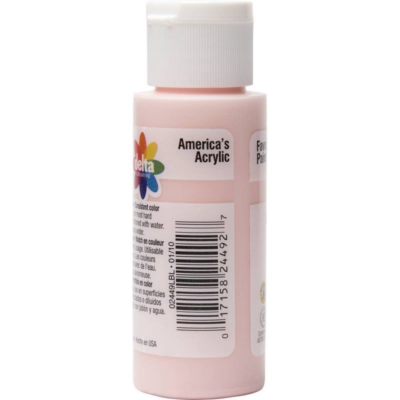 slide 4 of 4, 2 fl oz Acrylic Craft Paint Hydrangea Pink - Delta Ceramcoat, 2 fl oz