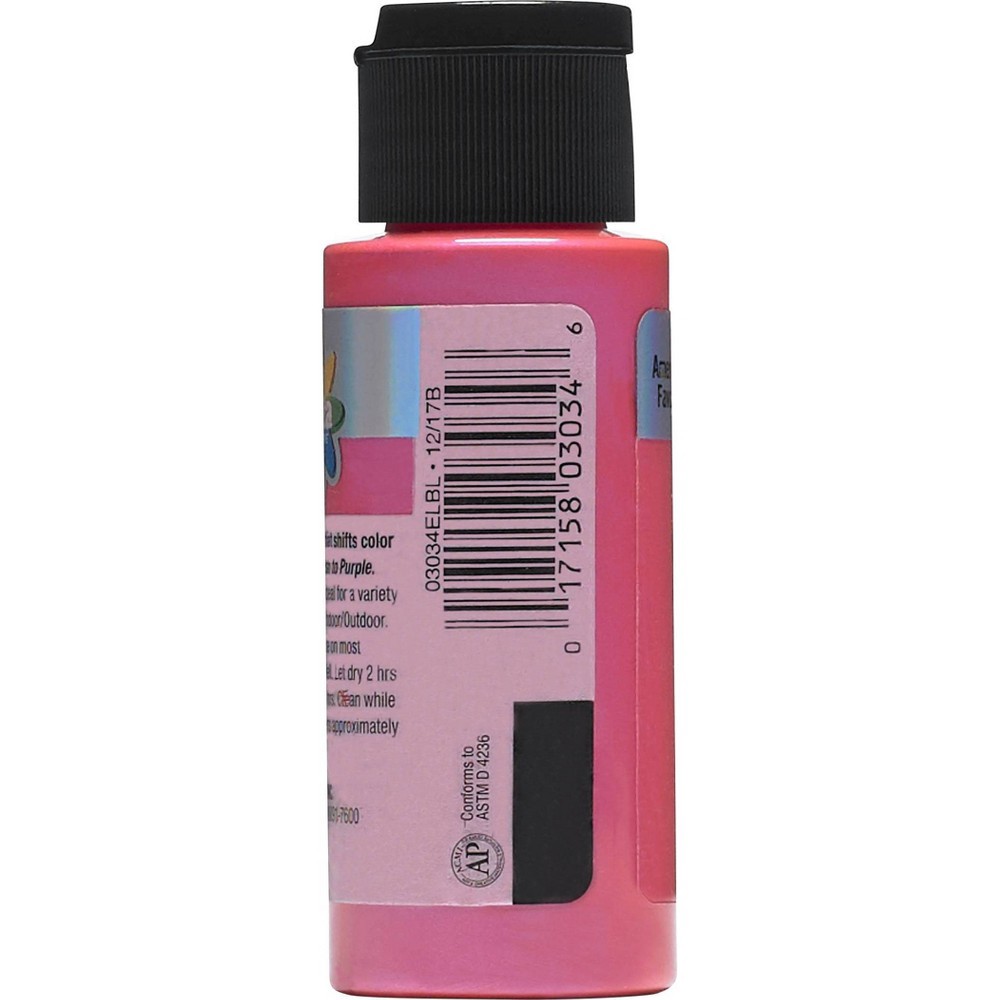 slide 6 of 6, 2 fl oz Acrylic Craft Paint Metallic Pink - Delta Ceramcoat, 2 oz