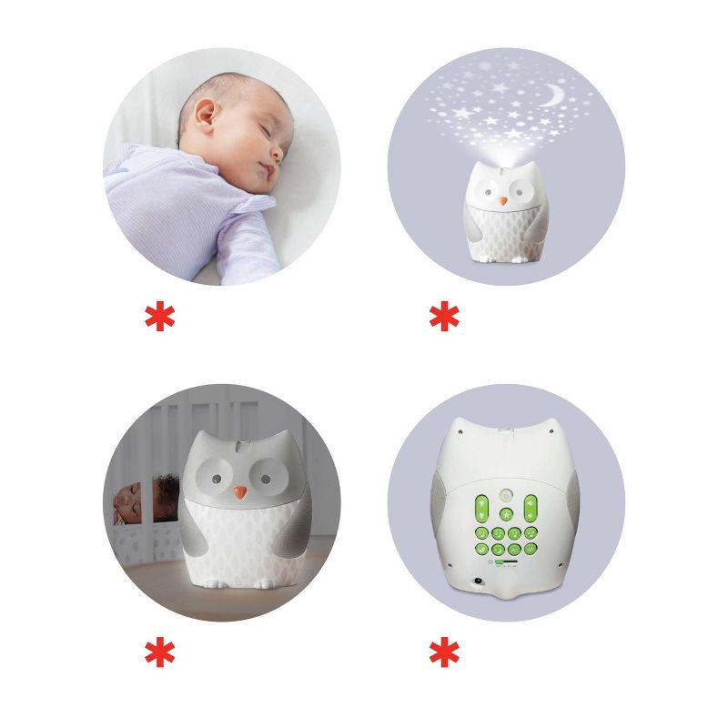 slide 5 of 12, Skip Hop Moonlight & Melodies Owl Nightlight Soother, 1 ct