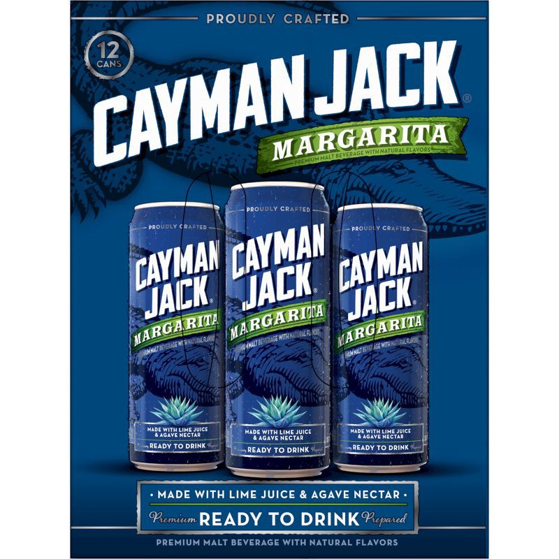 slide 4 of 4, Cayman Jack Margarita - 12pk/12 fl oz Cans, 12 ct; 12 fl oz