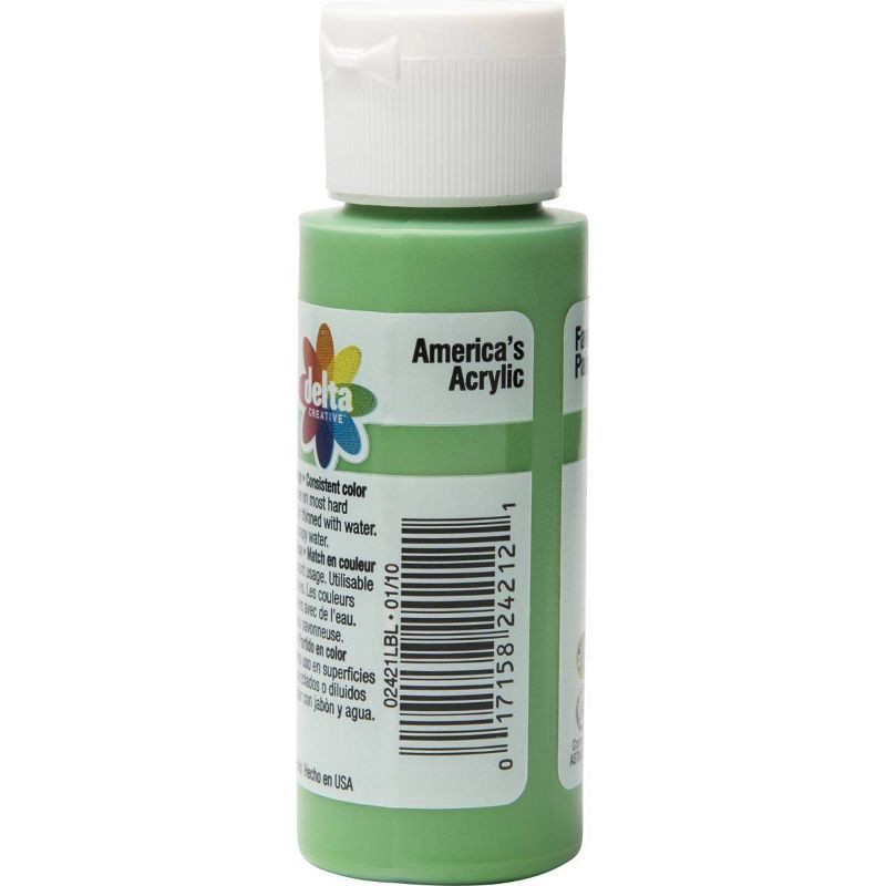 slide 5 of 5, 2 fl oz Acrylic Craft Paint Jubilee Green - Delta Ceramcoat: Non-Toxic Water-Based, Art & Stationery, Ages 13+, 2 fl oz