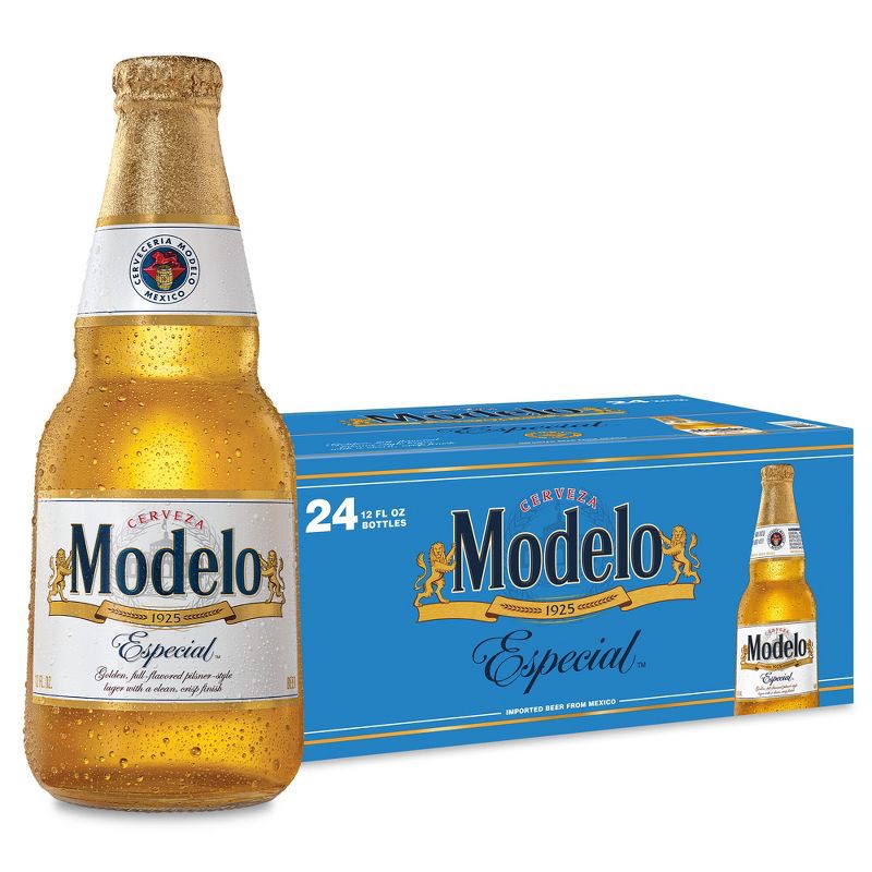 slide 1 of 11, Modelo Especial Lager Beer - 24pk/12 fl oz Bottles, 24 ct; 12 fl oz